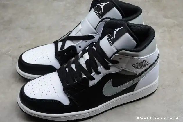 Official Maikesneakers AIR Jordan Mid 554724-073 Shadow White 1 0515